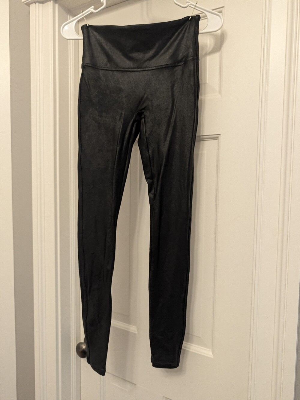 Black Women's Spanx Faux Leather Look XS
